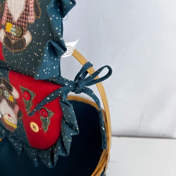 Christmas Country Farmhouse Basket Hot Pads Gift Set Sewing Notions Picnic - Picture 11 of 13